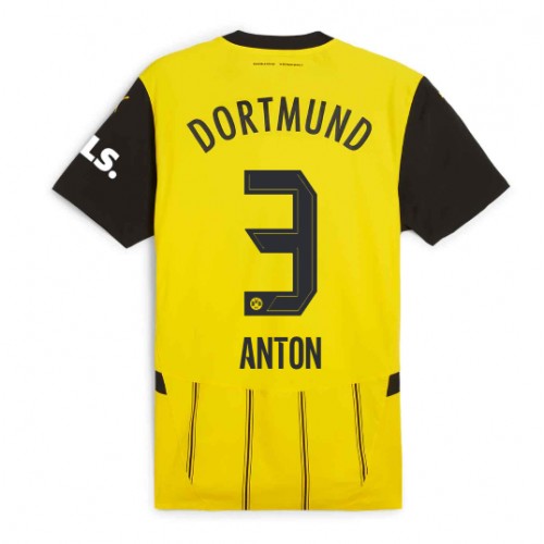 Fotbalové Dres Borussia Dortmund Waldemar Anton #3 Domácí 2024-25 Krátký Rukáv